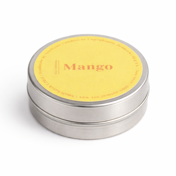 Mini geurkaarsjes van soja, Mango