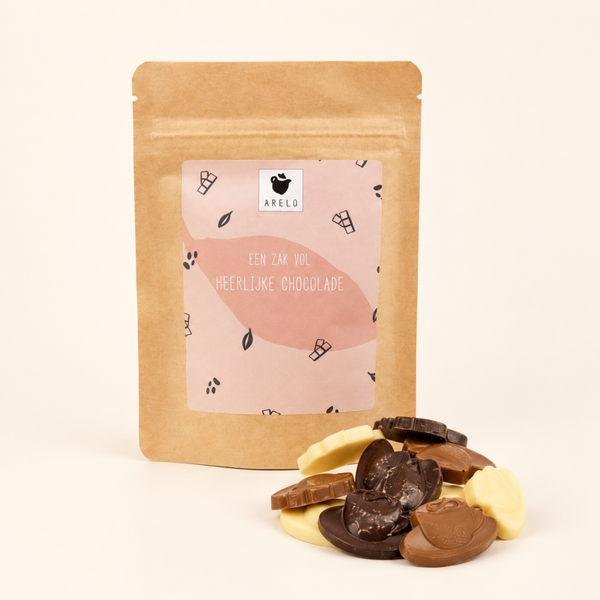 zakje heerlijke chocolade Arelo