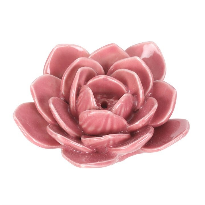 Roze waterlelie wierookhouder