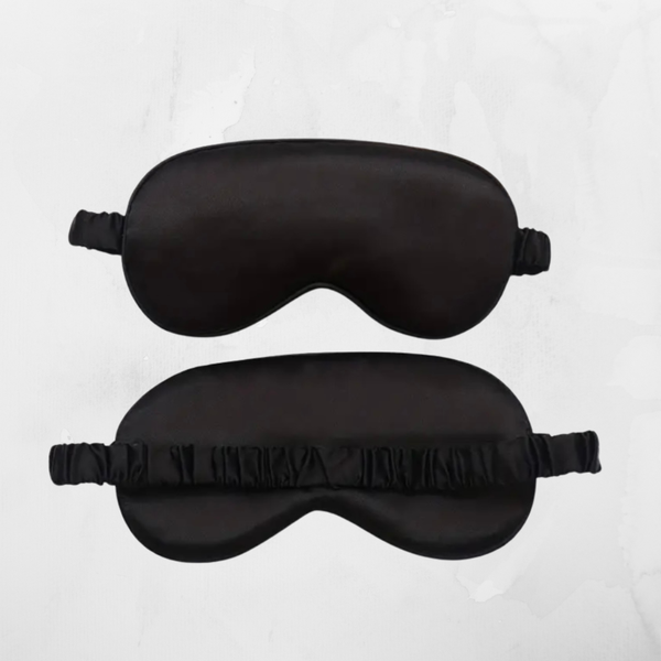 slaap masker - satijn zwart