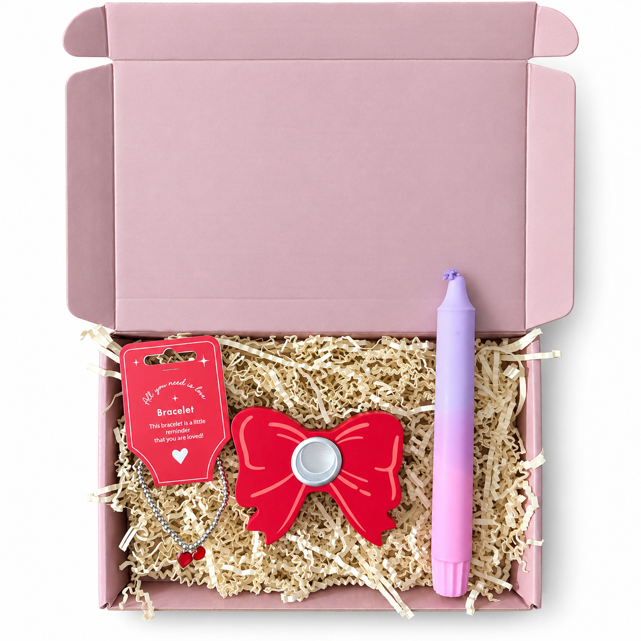 Liefs voor jou – cadeaupakket met armband en kaars
