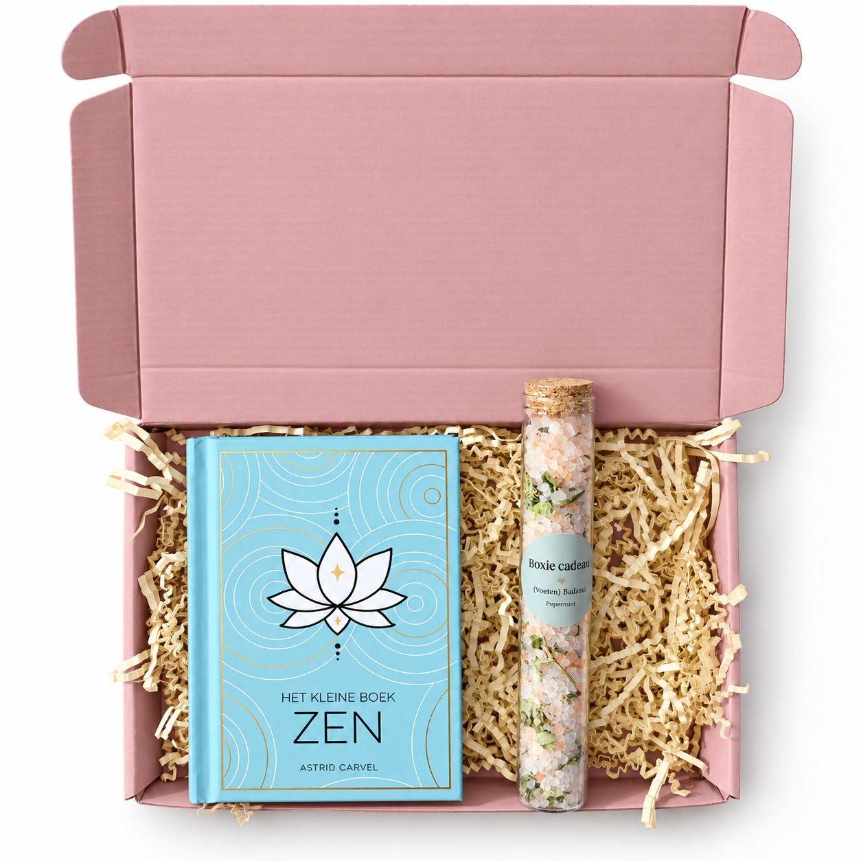 Zen momentje – cadeaupakket met boek en badzout