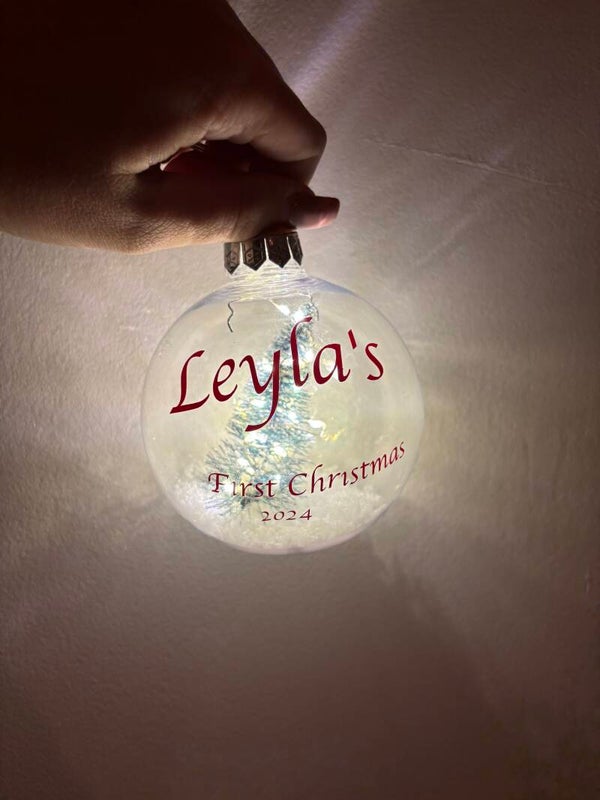 Kerstbal gepersonaliseerd