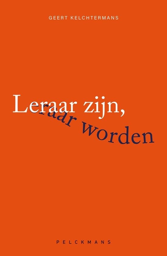 MAN - Leraar zijn, leraar worden - Geert Kelchtermans