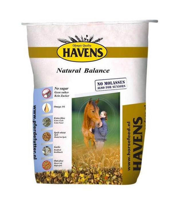 Havens - Natural Balance - zonder melasse - 17.5kg