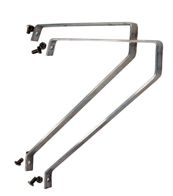 Set van 2 plankendragers - zwart gecoat