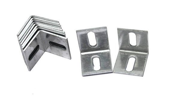 Zakje 'L-klemmen' blank aluminium