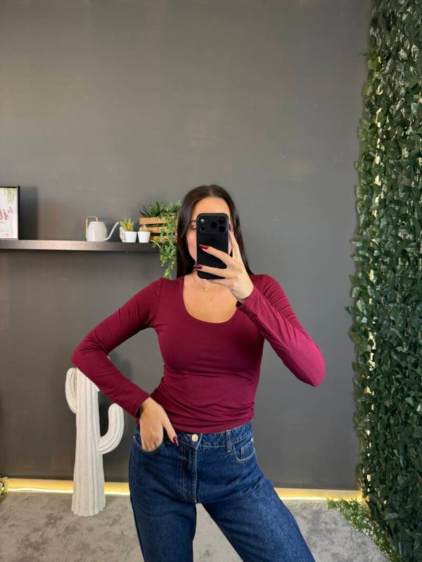 Maglia basic manica lunga