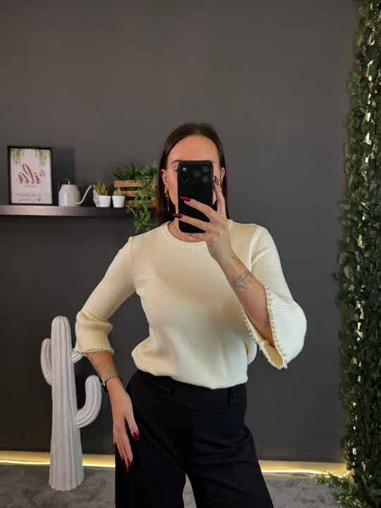 Maglione perle