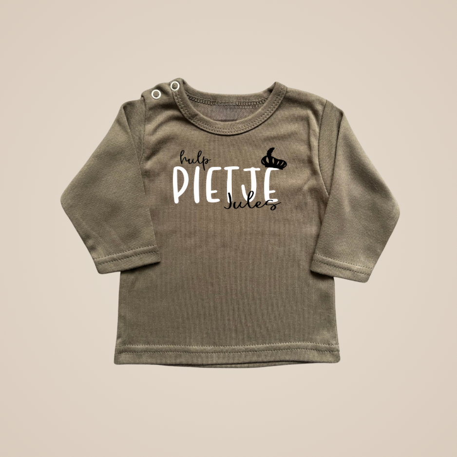 Shirt | Hulp pietje | Groen