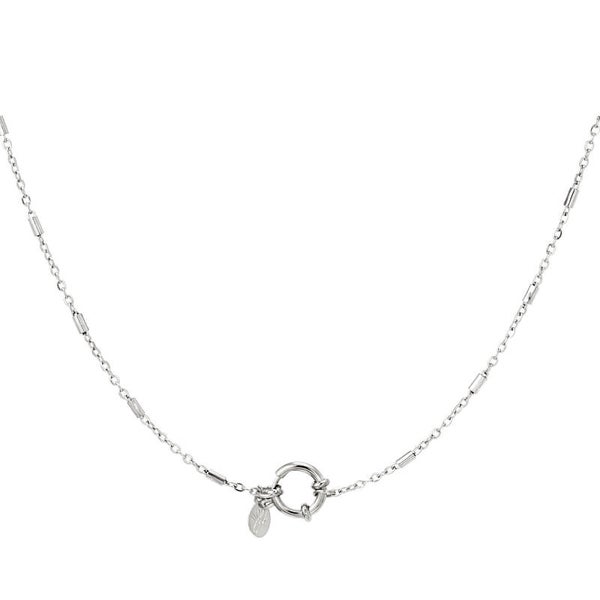 Stainless steel ketting Buchasi Zilver