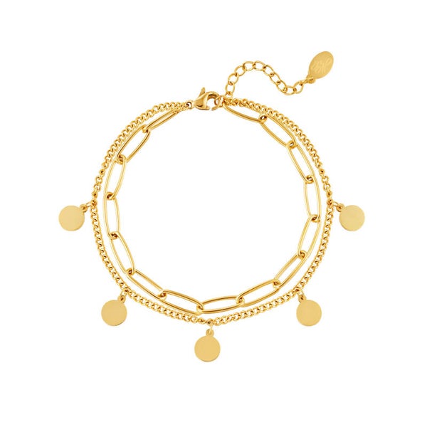 Stainless steel armband Ventose Gold