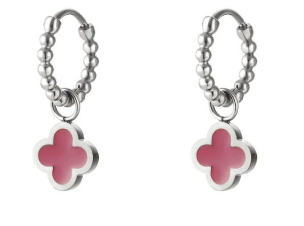Oorbellen Diona Roze/zilver