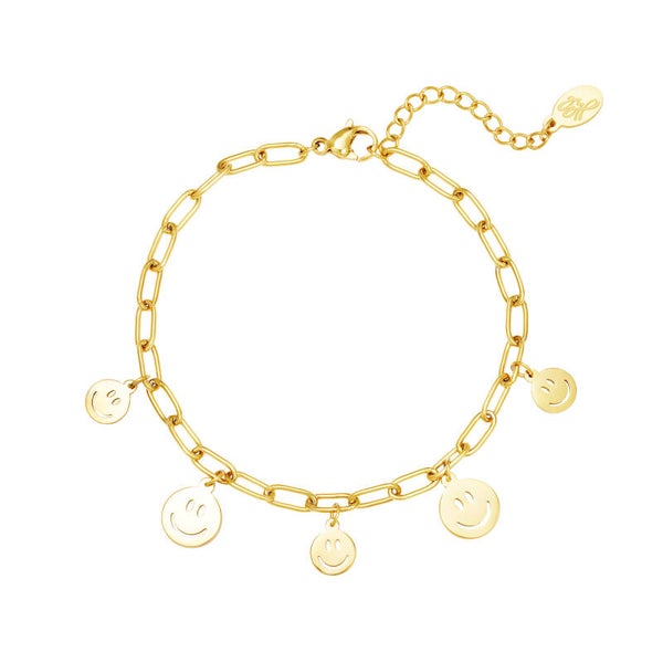 Stainless steel armband Santo Gold