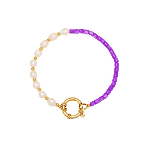 Armband Nottingham met pareltjes