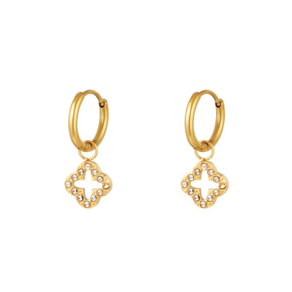 Stainless steel oorbellen Combra Gold
