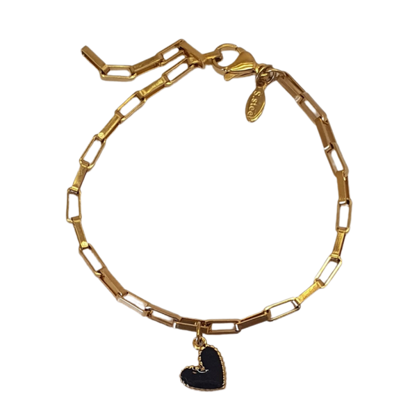 Bracelet Love you a little ♡ (zwart)