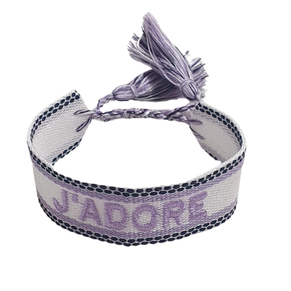Bracelet J'adore wit lila