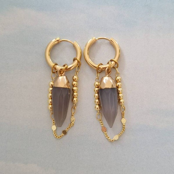 Oorbellen Elin Grey