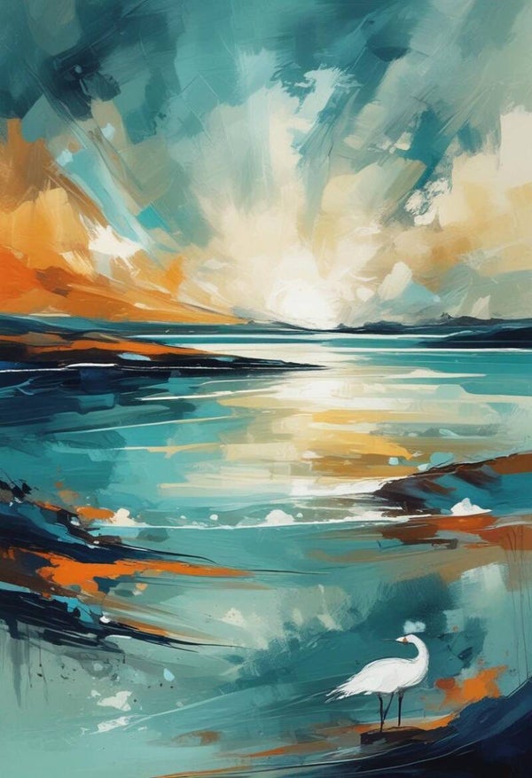 Abstrakte Kunst Meer