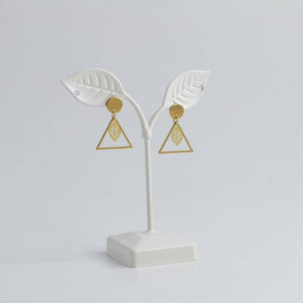 Lies Cerise Oorbellen Triblad