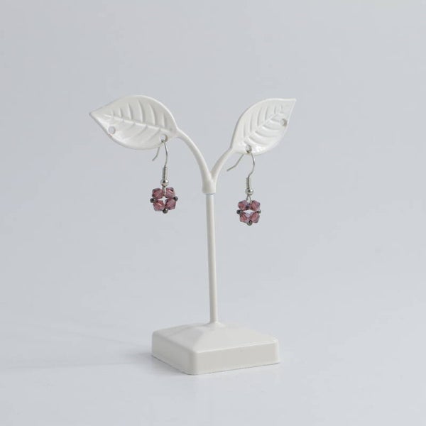 Lies Cerise Oorbellen Strass