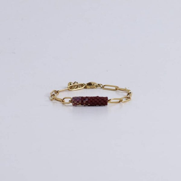 Lies Cerise Armband 'Batik Cerise' Avondglimmer