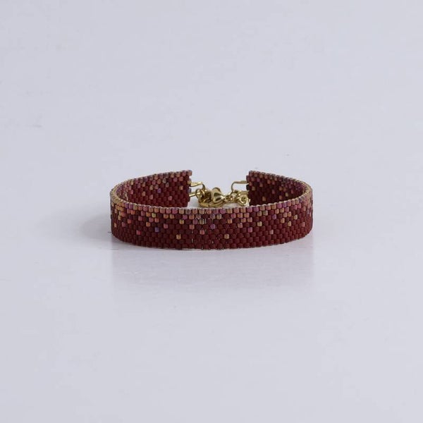 Lies Cerise Armband 'Batik Cerise' Avondglans
