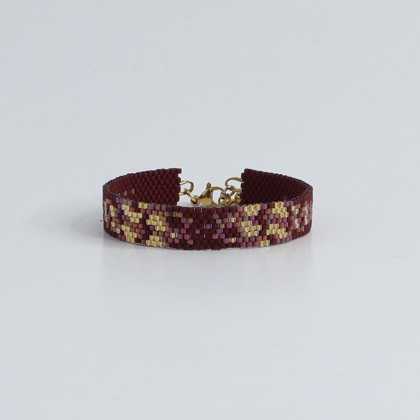 Lies Cerise Armband 'Batik Cerise' Zeeschelp