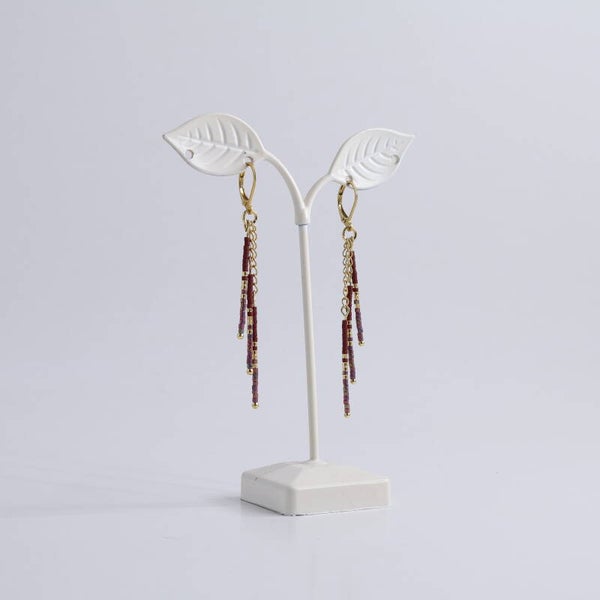 Lies Cerise Oorbellen 'Batik Cerise' Elegant