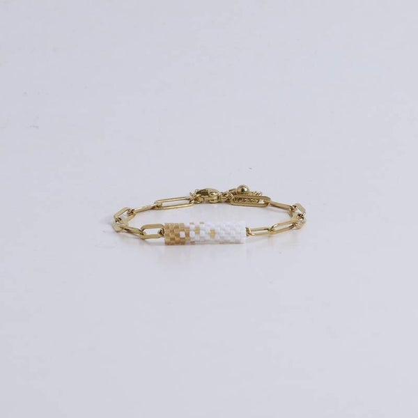Lies Cerise Armband 'Sable Blanc' Avondglimmer