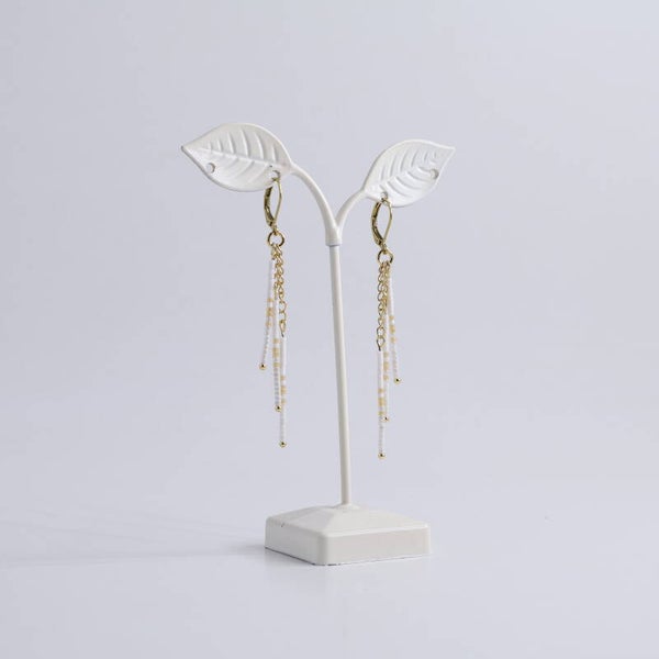Lies Cerise Oorbellen 'Sable Blanc' Elegant