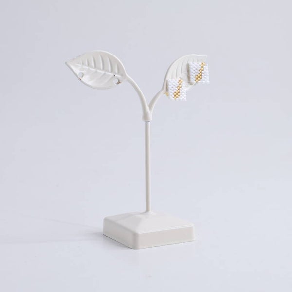 Lies Cerise Oorbellen 'Sable Blanc' Mini Horizon
