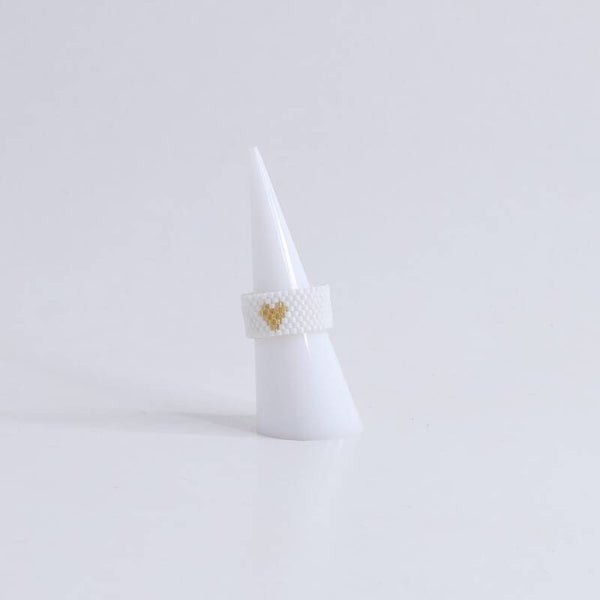 Lies Cerise Ring 'Sable Blanc' Lief Blanc