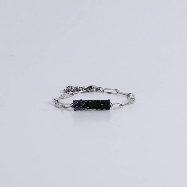 Lies Cerise Armband 'Eclat Noir' Avondglimmer