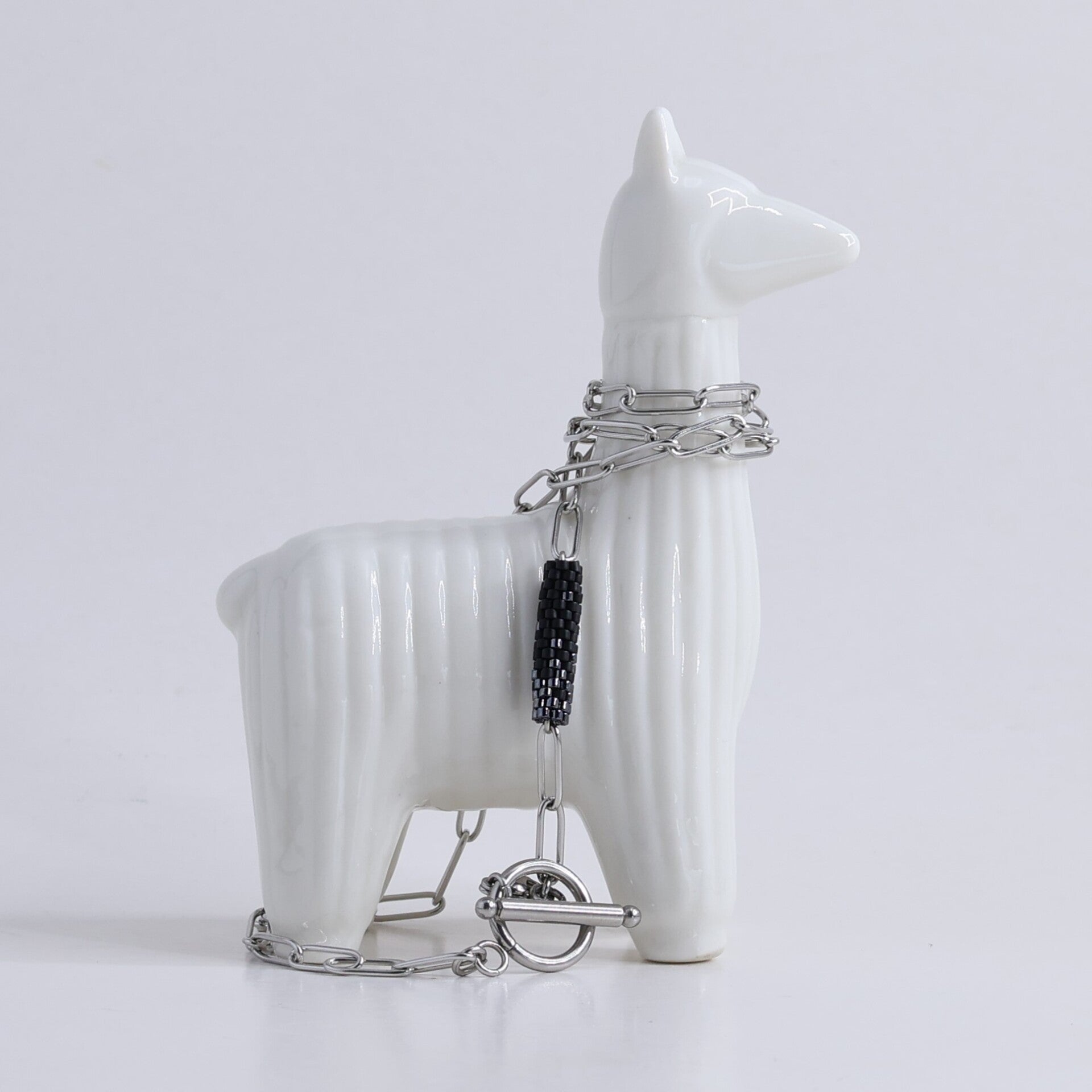 Lies Cerise Halssnoer 'Eclat Noir' Avondglimmer