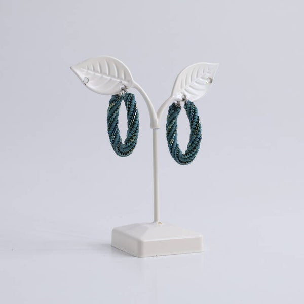 Lies Cerise Oorbellen 'Metallic Eucalyp' Rebels Duo