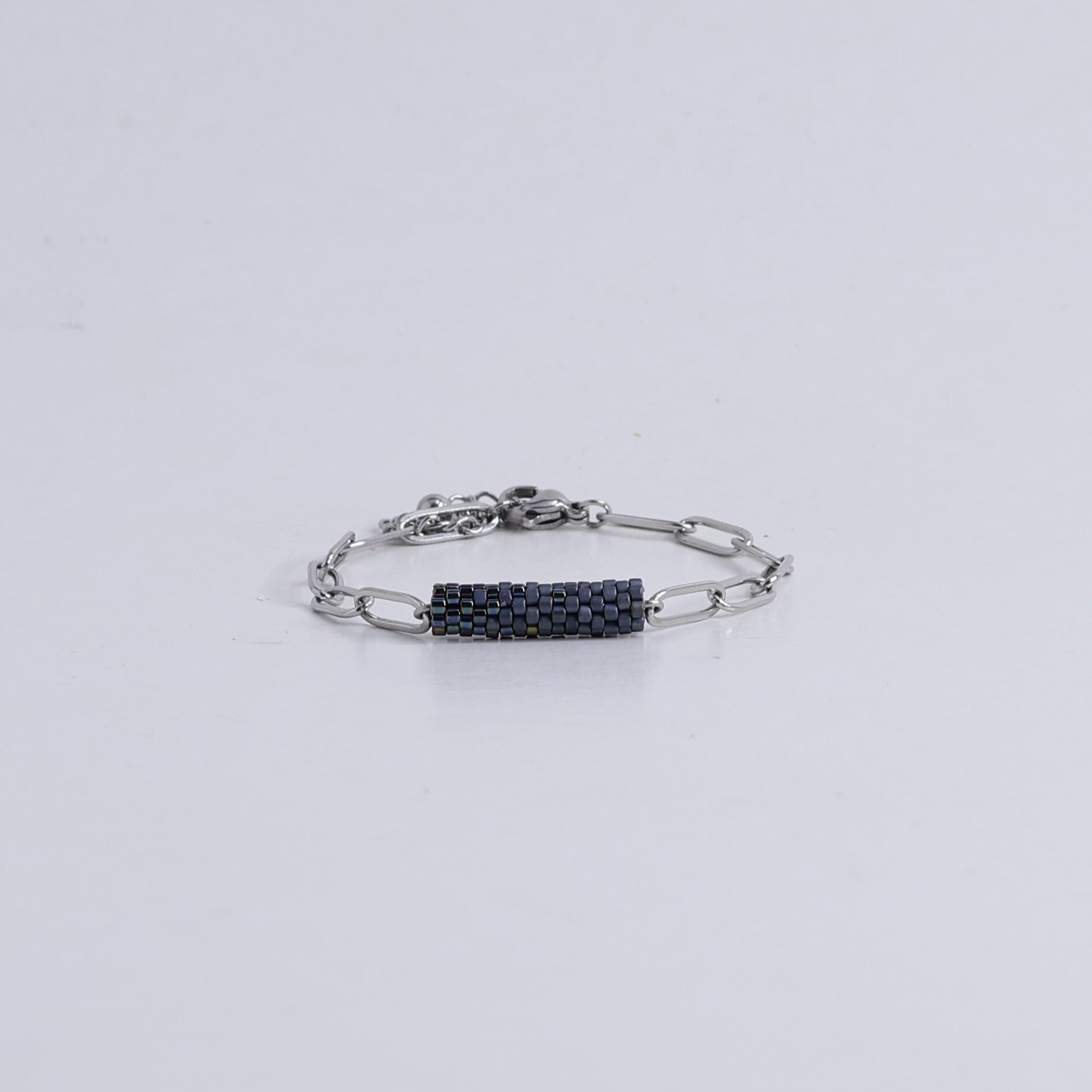Lies Cerise Armband 'Pierre Bleue' Avondglimmer