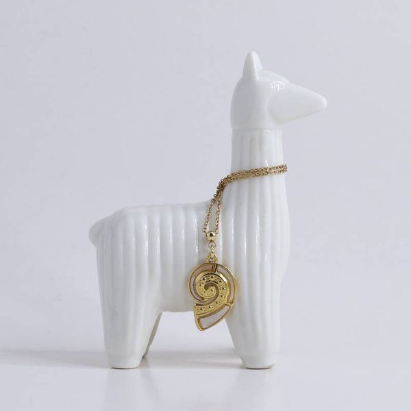 Lies Cerise Halssnoer Zeeschelp Ecru