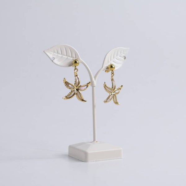 Lies Cerise Oorbellen Zeester Ecru