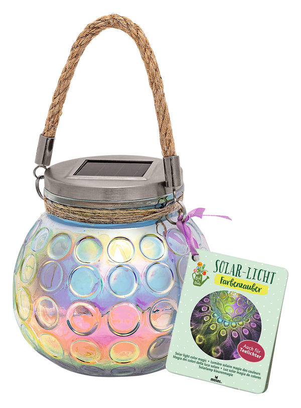 Solarlamp vrolijke kleuren 12 cm