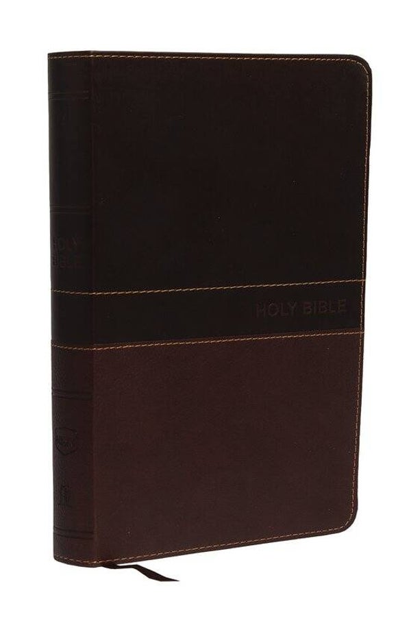 NKJV, Deluxe Gift Bible, Leathersoft, Tan, Red Letter, Comfort Print Holy Bible, New King James Version