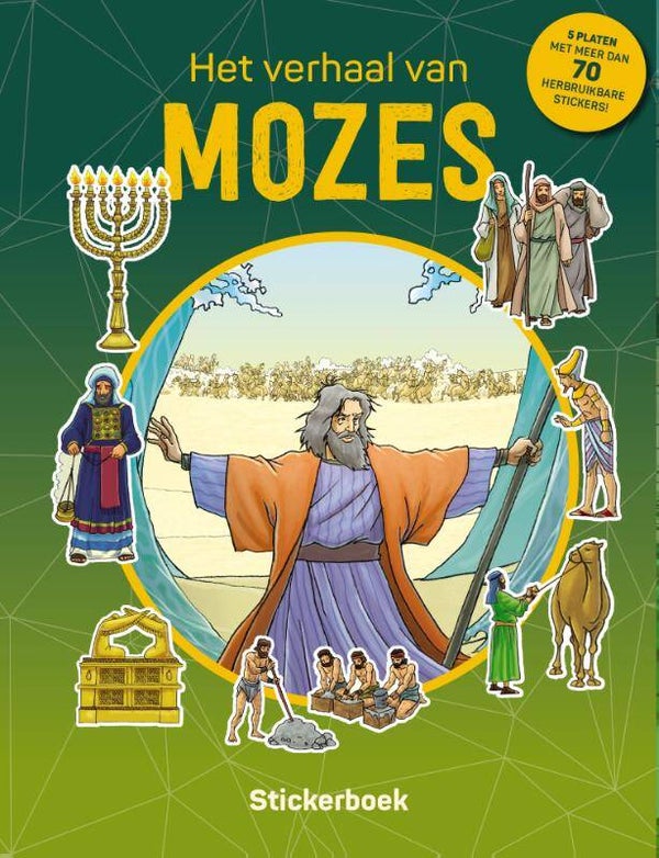 Het verhaal van Mozes  - Stickerboek - Jacob Vium