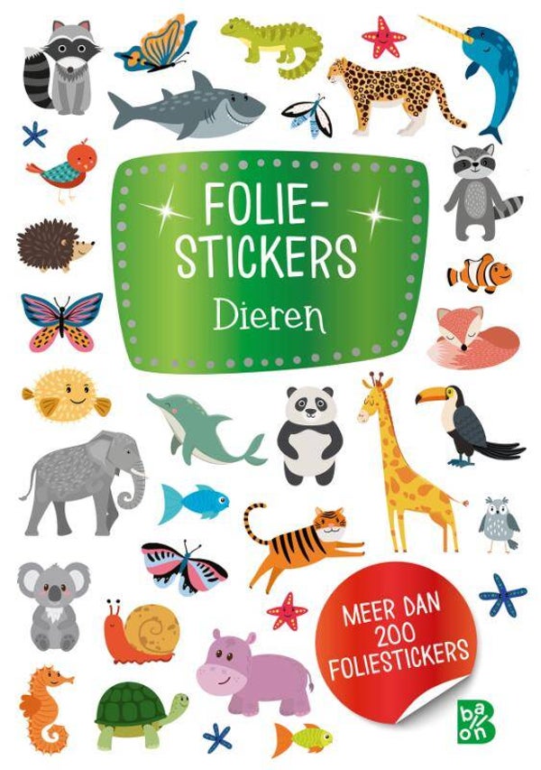 Foliestickers - Dieren Glitterstickers 1
