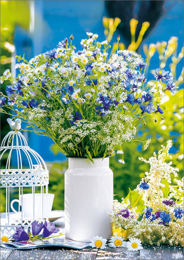 Bos blauwe bloemen
