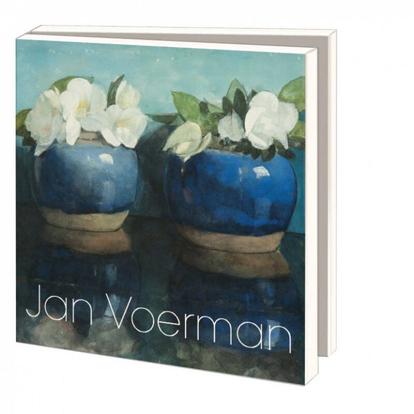 Kaartenmapje met envelop - vierkant - Flowers - Jan Voerman - Museum de Fundatie