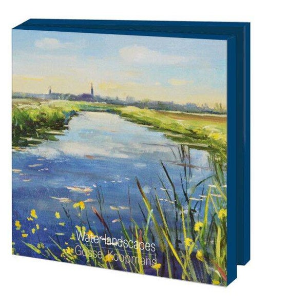 Kaartenmapje met enveloppen - vierkant - Water landscapes - Gosse Koopmans