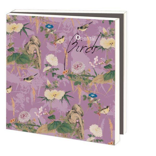 Kaartenmapje met enveloppen - vierkant - Oriental Birds - Chester Beatty