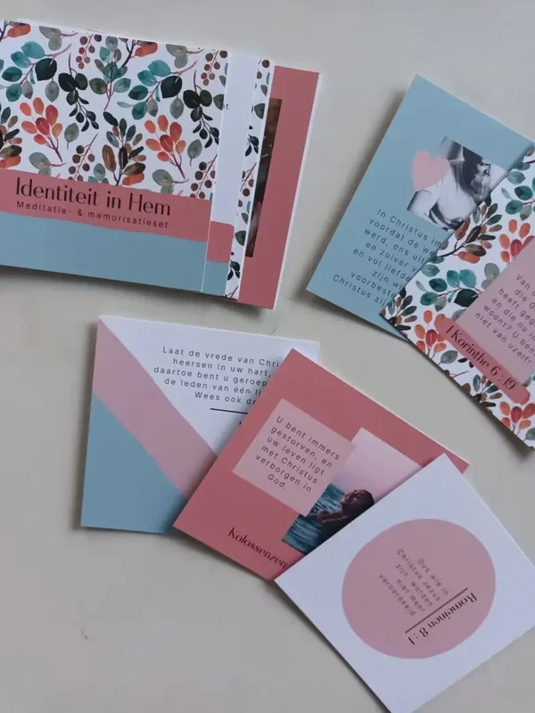 Christelijke Meditatie- en Memorisatiekaarten - Identiteit in Hem