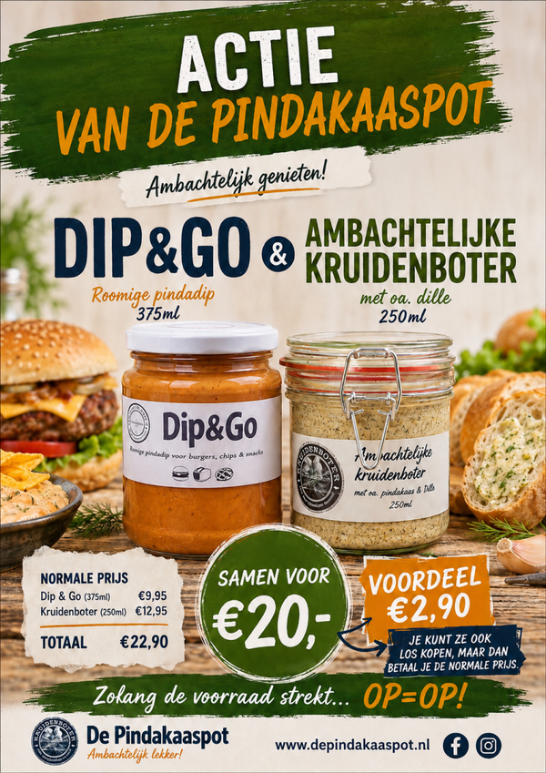 Actie pakket! Dip & Go + Kruidenboter